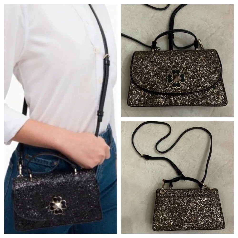 Kate Spade Odette Glitter Mini Crossbody Bag